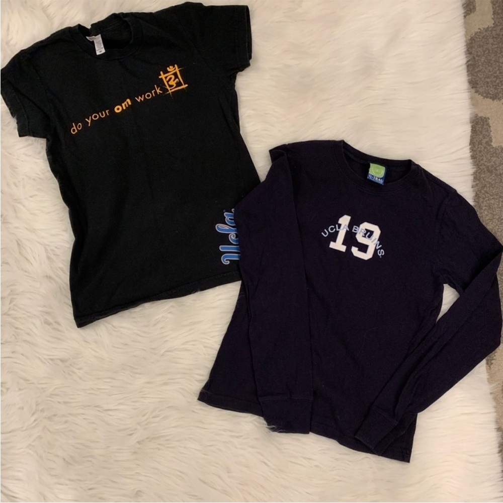 Ucla lot of 2 college t shirts black and navy medium